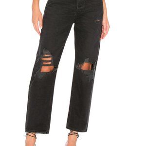 AGOLDE 90s Fit Loose Sz 26 in Audio (Black)